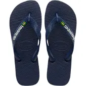 Havaianas Brasil Logo Teenslippers Senior Navy - Wit 43-44