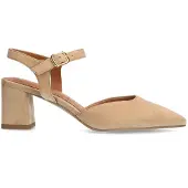 No Stress Beige suède slingbacks | Maat 37