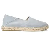 Manfield Lichtblauwe suède espadrilles | Maat 43