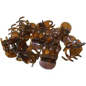 Hair Mode Haarklemmen Mini Bruin 10 Stuks