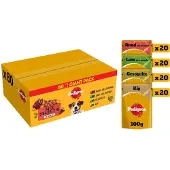 Pedigree Hondenvoer - Mix Selectie in Gelei - Maaltijdzakjes - 80x100g