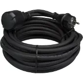 Velleman Verlengkabel H05RR-F 3G2.5 - 25 m 16 A/230 V 3680 W IP44 Rubber Zwart