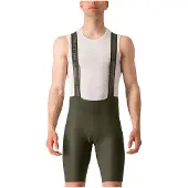 Castelli Espresso Donkergroene Bib Shorts, Maat S