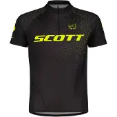 SCOTT RC Pro Junior Jersey met korte mouwen Zwart/Fluoriserend Geel