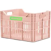 URBAN PROOF Gerecyclede Fietskrat Junior 15 Liter - Pastelroze voor 24inch fiets
