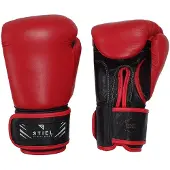 Stiel Pro Bokshandschoenen - Leer - Rood met zwart
