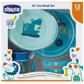 Chicco maaltijdset junior 33 x 34 cm blauw 3-delig