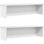 vidaXL Keukenrekken stapelbaar 2 st 50x15x16 cm wit