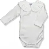 Babidu Romper 1178 wit,overslag, ruche