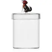 Ichendorf Milano - Opbergpot English Foxhound 19cm - Glas - Snoeppotje