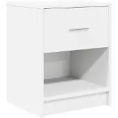 vidaXL Nachtkastje met lade 40x34x50 cm wit