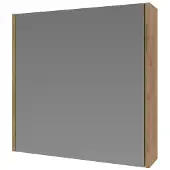 Ink Spiegelkast proline comfort met houten deur 60x14x60 cm whisky oak