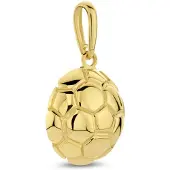 New Bling 9NBG-0709 Gouden Hangertje - Voetbal - 10mm - 14 Karaat - Goud
