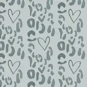 Catchii Behang Leopard Lover blauw