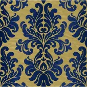 Rasch Behang barok blauw goud 546125