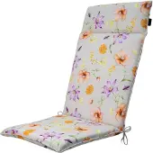 Madison Tuinstoelkussen Universeel Florina Lila Hoge Rug (120 x 50 cm)