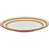 Pomax Mykonos plat bord D27cm geel