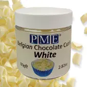 Pme Belgian Chocolate Curls White 85g
