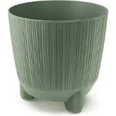 Prosperplast Bloempot Buiten Binnen Rond Ryfo N 20cm AARDEGROEN / 2 STUKS!