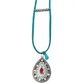 Charme Bijoux Tibetaanse ketting Turquoise verstelbaar -