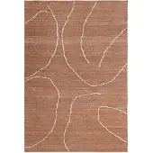 Ferm Living Gessoto Jute Rug Jute Tapijt Terracotta|Off-White | 140 x 200 cm