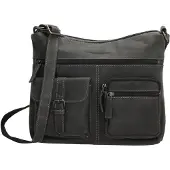 Hide & Stitches Schoudertas Idaho Zwart