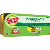 Scotch-Brite Power Classic Nail Saver Spons Geel 3 Stuks