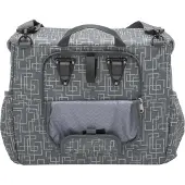 New Looxs Quilted Mondi Joy Double Dubbele Fietstas - 38 liter - Grijs