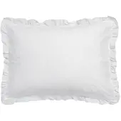 Vandyck kussensloop ruches (wit) (60x70 cm)