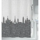 Spirella Urban Douchegordijn Textiel - 180x200 cm - Black