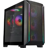Silverstone FARA 312Z (zwart, gehard glas)