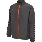 Hummel Sportjas 'Authentic' grijs / vuurrood / zwart / wit
