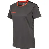 Hummel Authentic Poly Short Sleeve T-shirt Geel,Paars XS Vrouw