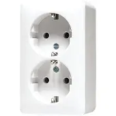 JUNG JG Schuko-stopcontact 6020AWW AP600, 2-voudig, alpinwit