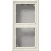 JUNG AP-petting, 2 stuks, witte, geperste frame - De afwerking aan de bovenkant is 2 keer LS 582 A W