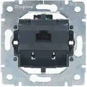 Legrand 775828 Datadoos, Cat.6, 1-voudig, UTP, met 8-polige connector, ongeprepareerd.