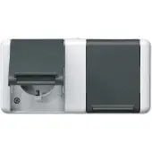 JUNG JG APWG WG 800 Schuko-stopcontact 8220-1W, 2 voudig, met afdekking, grijs/anthraciet