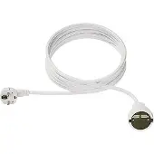 Bachmann Verleng kabel, Beschermcontact 230V 4m wit