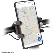 SBS Aluminium Mobile Phone Holder For Bicycles Or Scooters Houder Zwart