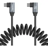 SmallRig 4793 USB-C Right Angled-to-Right Angled Coiled Data Cable