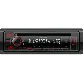 Kenwood KDC-BT460U Radio-CD Speler - Bluetooth - Rood