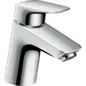 Hansgrohe MyCube 1-gats wastafelkraan m-size met waste m. vaste uitloop voorsprong 10.7cm chroom 71010000