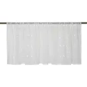 Elbersdrucke Bistro Gordijn Elin 48x135 cm wit transparant