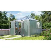 Pergart Metalen Tuinhuis Universum - 322x322cm - Dubbele Deur