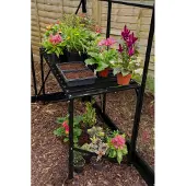 Vitavia Kweektafel 1 Niveau Zwart Aluminium 121x54x76cm