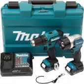 Makita Boormachine + slagboor, 12V accuschroevendraaier DF333DSAL1 (Oplaadbare batterij)
