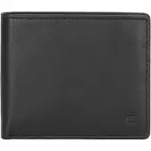 Esquire Leer portemonnee Compact Wallet Black zwart