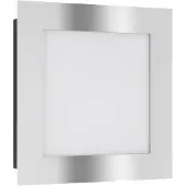LCD Wandlamp buiten met bewegingssensor 3006, alu / grijs / zink, Roestvrij staal, Modern