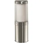 LCD Sokkellamp 1255, roestvrij staal, zeewaterbestendig, 45 cm dimbaar, alu / grijs / zink, Roestvrij staal, Modern, buitenlamp