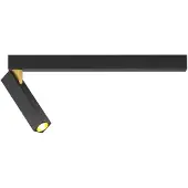 Wever & Ducre Mick Wand-/Plafondlamp Mick 1.0 | Black Matt|Gold | 2700 K